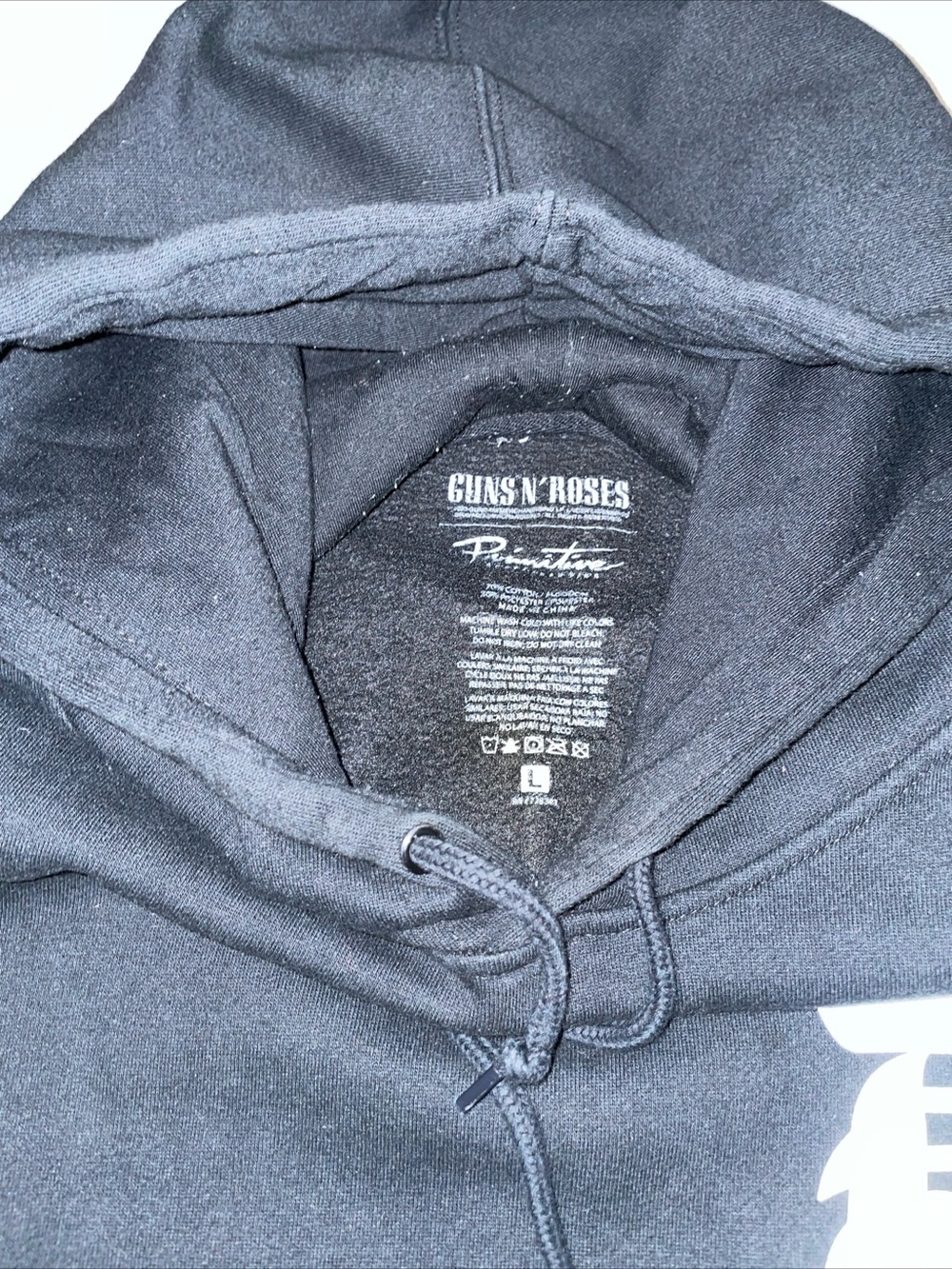 Primitive x Guns N’ Roses Cross Black Hoodie SZ L - Picture 5 of 9